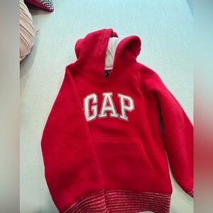 GAP Red Sweatshirt Hoodie Vibrant Pullover